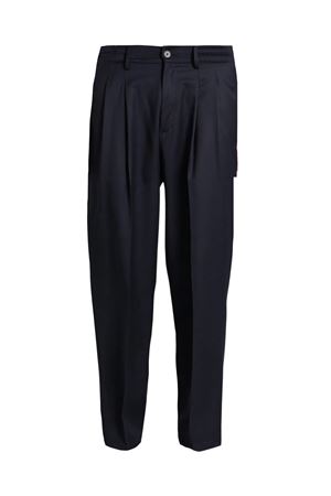 Navy blue wool blend trousers LOW BRAND | L1PFW25266930E044